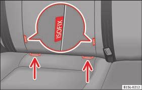 Fasten the seat belt or pass it around the child seat structure in the manner described in the manufacturer's instructions. Make sure the seat belt is not twisted.