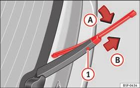 These are available from qualified workshops. Lifting and unfolding the wiper arms The wiper arm may only be lifted at the point where it is fastened to the blade.
