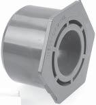 Product Guide PVC Schedule 80 Bushings Design Styles The design style of most bushings is to have a solid wall between the inside and outside connections.