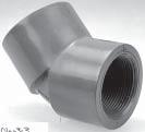 Product Guide Corzan CPVC Schedule 80 5106-3-3 Thread 45 ELL (FPT x FPT) Size Part No. Qty. Lbs./Ea. K 1/4 1819-002 5 0.04 0.82 1/2 1819-005 10 0.11 1.15 3/4 1819-007 10 0.16 1.34 1 1819-010 15 0.