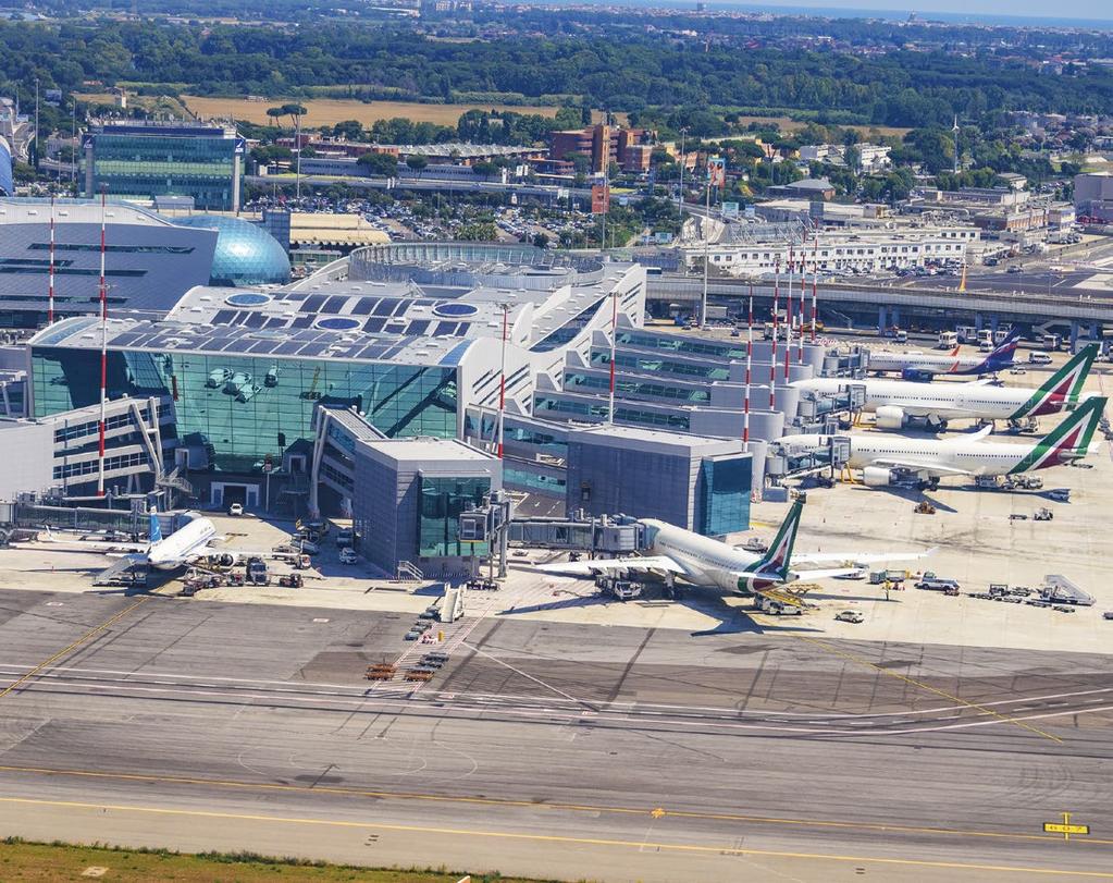 Projects Rome Fiumicino Airport, Italy Midstream was successful in a tender to supply new LED apron floodlighting at Rome Fiumicino Airport.
