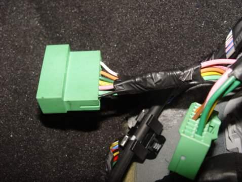 - 17-30. Wrap electrical tape around the connector wiring and then re-connect the connector. 31.
