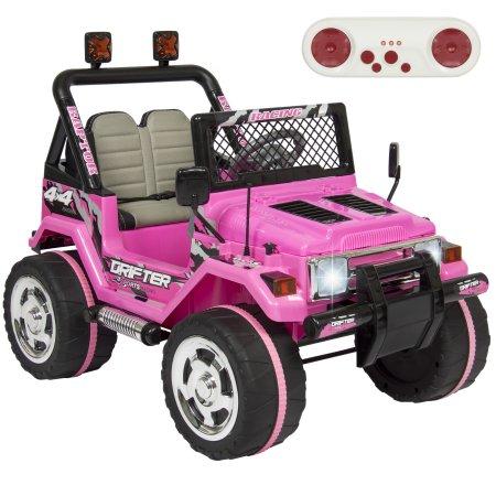 Best Choice Products 12v Ride on Car Truck, With remote control, 2 speeds, leather seat and UV lights Pink or Black options $660.