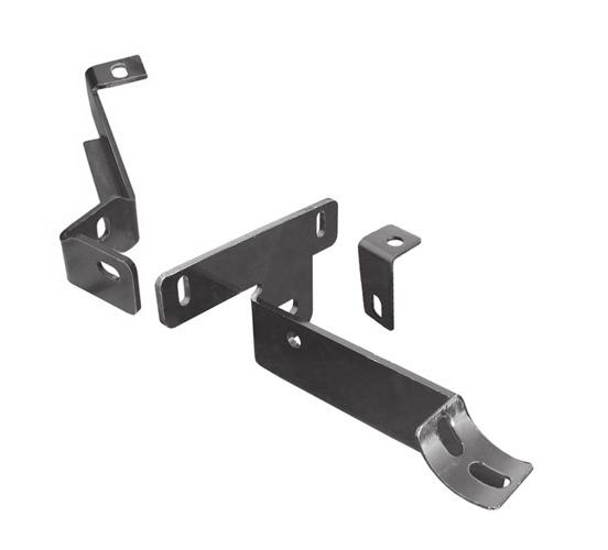Place Front Inner Support Bracket (for models w/ Factory Skid Plate) over skid plate and secure with 10mm x 40mm Hex Bolt, 10mm Flat Washer, and 10mm Lock Washer.