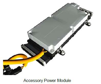 Accessory Power Module (APM) The Accessory Power Module (APM) is located in the rear compartment beneath the load floor The APM replaces the belt-driven generator common