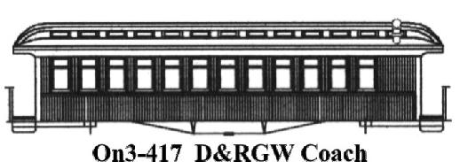 On3-418 On3-464 D&RGW D&RGW Parlor Parlor