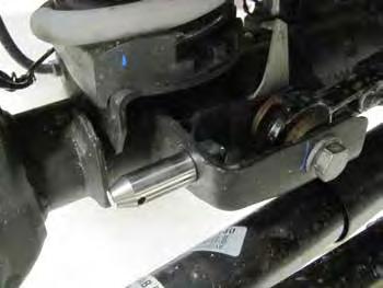 r. Install the shorter passenger side post on the side of the track bar mount at the sway bar link mount location with it pointing outboard [19].