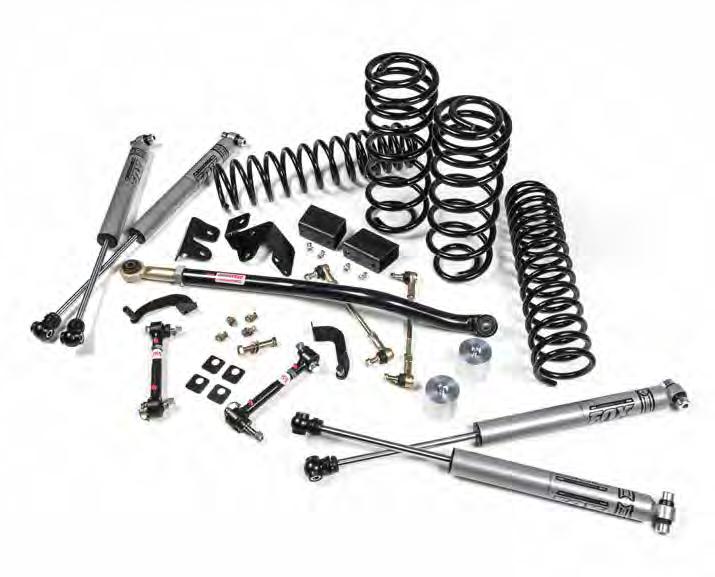 BEFORE YOU BEGIN The kit comes standard with front shocks intended for use with the factory front driveshaft.