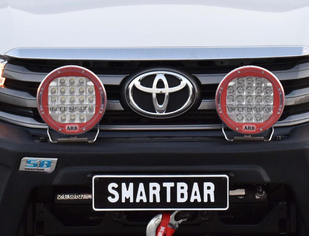 Driving Light Mounts: The StealthBar is supplied with an accessory bracket to mount driving lights,