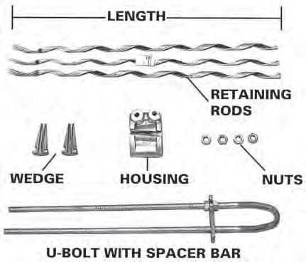 Bolt And Lock Washer: (included but not shown): Galvanized Steel APPLICATION: The FIBERLIGN Dead-end is de signed to terminate Optical Ground Wire (OPGW) while minimizing any com pres sion stress es