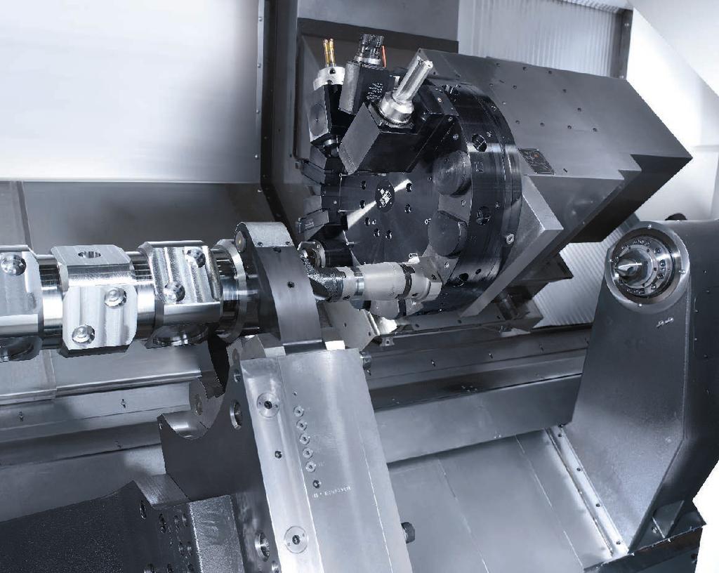 Y-axis = X + Xs X-axis 08 1 Xs-axis 2 Highlights + + Optional counter spindle for reverse-end machining + + Y-axis* for eccentric complete