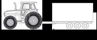 interchangeable towed equipment or a self-propelled
