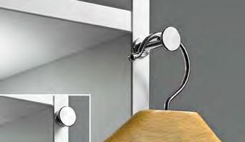 Interior fittings for wardrobes Coat hanger holder Coat hanger holder,