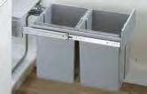 Waste collecting systems Built-in waste bins Range summary / technical comparison Bin.it Inox Bin.it Duo II Bin.