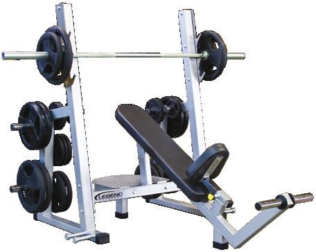 3241 PRO SERIES OLYMPIC INCLINE Angled uprights