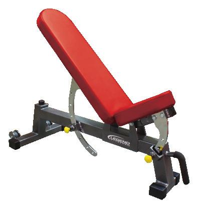 3103 THREE-WAY UTILITY BENCH Seven seat back angles,