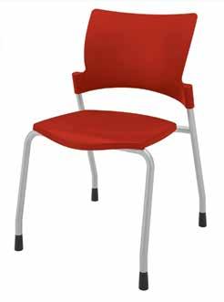 Relay side and nesting chairs are available in black or silver frame with a caster option. DURABLE AND ADAPTABLE TO THE FINISH.