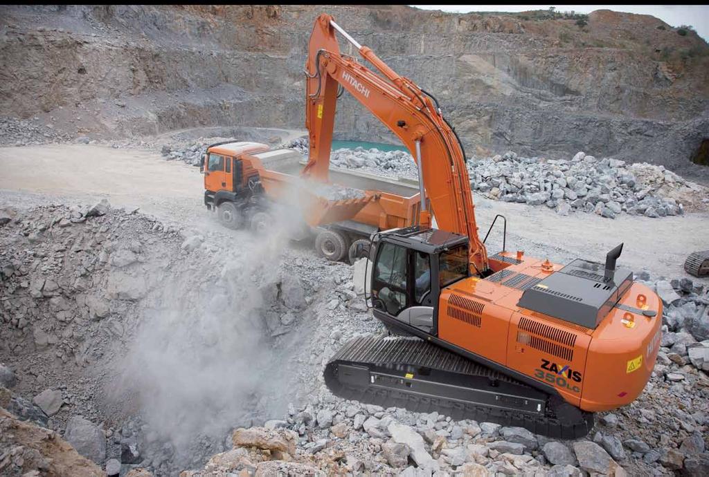 Build to conquer tough working environments Durable parts The new ZAXIS 350 has been designed to operate in the most challenging of working conditions.