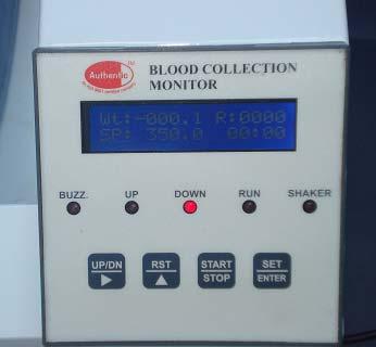 collection and change programme during blood collection through microprocessor controller, Automatic clamping through imported compact motor, Provided smooth and gentle rocking action for uniform