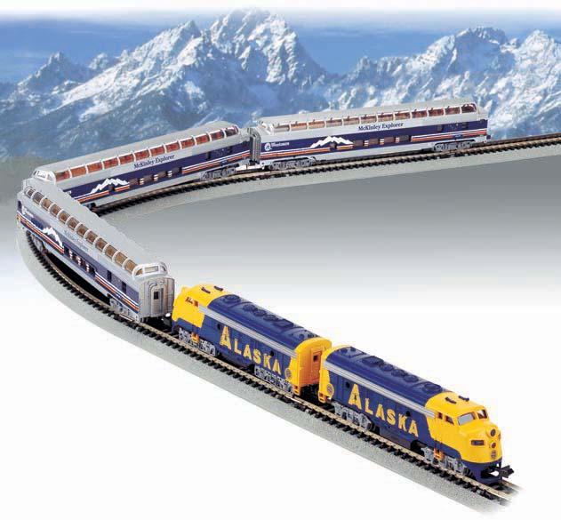 ELECTRIC TRAIN SETS McKinley Explorer an E-Z Track set Item No. 24010 Standard Pack: 6 $160.