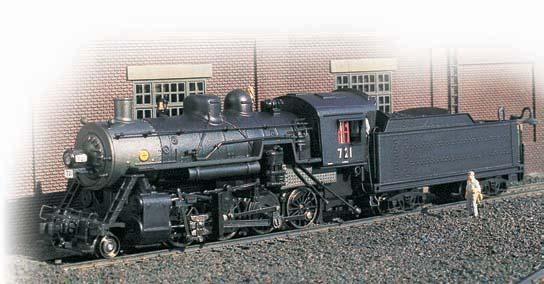 STEAM LOCOMOTIVES Baldwin 2-8-0 Consolidation Performs best on 11.25" radius curves or greater. Standard Pack: 6 $220.