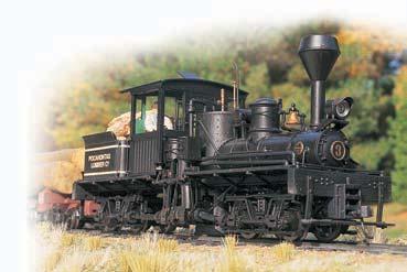 STEAM LOCOMOTIVES T-Boiler Two-Truck Shay Performs best on 18" radius curves or greater. Standard Pack: 6 $325.00 GREENBRIER & BIG RUN LUMBER CO. Item No.