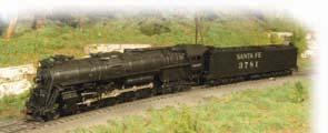 STEAM LOCOMOTIVES NIAGARA 4-8-4 & TENDER with OPERATING HEADLIGHT (DCC EQUIPPED) Performs best on 22" radius curves or greater. TM Standard Pack: 6 $215.