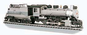 52001 USRA 0-6-0 & VANDERBILT TENDER with SMOKE & OPERATING HEADLIGHT (DCC EQUIPPED) Performs best on 18" radius curves or greater. TM Standard Pack: 6 $109.