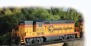 DIESEL LOCOMOTIVES EMD GP7 (DCC EQUIPPED) Performs best on 18" radius curves or greater. Standard Pack: 6 $98.