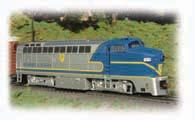 DIESEL LOCOMOTIVES BALDWIN RF-16 SHARK A UNIT (DCC EQUIPPED) Performs best on 18" radius curves or greater. TM Standard Pack: 6 $100.