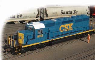 DIESEL LOCOMOTIVES EMD SD40-2 (DCC EQUIPPED) Performs best on 18" radius curves or