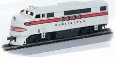 DIESEL LOCOMOTIVES FT-A UNIT (DCC EQUIPPED) Performs best on 18" radius curves or greater.