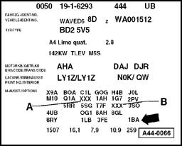 Page 9 of 16 40-46 Information on weight codes (code number) From model year 1998, spring/shock assemblies will be classified according to weight codes (code number) so that suspension components can
