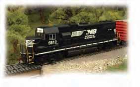 DIESEL LOCOMOTIVES EMD GP38-2 with ALL-WHEEL DRIVE (DCC EQUIPPED) Performs best on 18" radius curves or greater. Suggested price: $135.