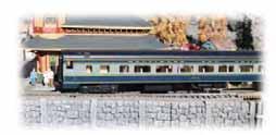 SILVER SERIES ROLLING STOCK Bachmann s 85' Coach and Observation Cars feature lighted interiors so your HO scale passengers can ride in style, day or night.