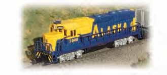DIESEL LOCOMOTIVES EMD GP40 with OPERATING HEADLIGHTS Performs best on 11.25" radius curves or greater. Suggested price: $79.