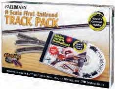 E-Z TRACK AND ACCESSORIES NICKEL SILVER WORLD S GREATEST HOBBY FIRST RAILROAD TRACK PACK Item No. 44896 Suggested price: $259.00 It s never been easier to get started in model railroading!