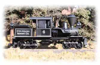 STEAM LOCOMOTIVES 14-TON TWO-TRUCK STEARNS-HEISLER (DCC EQUIPPED AND SOUND READY) Performs best on 15" radius curves or greater. Suggested price: $450.