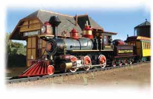 STEAM LOCOMOTIVES 1:20.3 2-6-0 Locomotive (DCC and Sound Ready) Performs best on 5' diameter curves or greater. Suggested price: $1250.