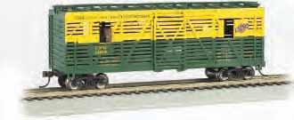 ROLLING STOCK ANIMATED STOCK CAR Suggested price: $139.00 each Enjoy the fun action as four horse, cow or reindeer heads peek back and forth through windows as car moves around the track.