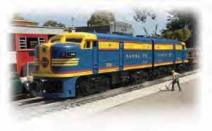 GOLDEN MEMORIES DIESEL LOCOMOTIVES ALCO FA-2 POWERED & DUMMY A-A SET Navigates O-27 curves A-A Length 22" Height 3.5" Suggested price: $549.