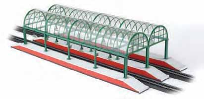 Tidmouth Sheds can be expanded to include up to twelve stalls by using the Tidmouth Sheds Expansion Pack (Item No.