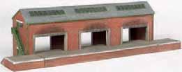 35903 Suggested price: $45.00 BRENDAM WAREHOUSE 18 W x 5 " D x 4¾" H Item No. 35904 Suggested price: $119.00 ENGINE SHED 10½" W x 3" D x 5" H Item No.