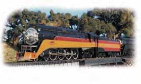 STEAM LOCOMOTIVES N&W CLASS J 4-8-4 LOCOMOTIVE (DCC SOUND VALUE-EQUIPPED) Performs best on 22'' radius curves or greater. Suggested price: $429.