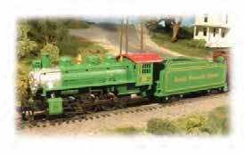 26 STEAM LOCOMOTIVES USRA 0-6-0 & SLOPE TENDER with SMOKE & OPERATING HEADLIGHT (DCC EQUIPPED) Performs best on 18" radius curves or greater. Suggested price: $159.