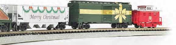 CHRISTMAS TRAINS N Scale Spirit of Christmas an E-Z Track set Item No. 24017 Suggested price: $230.00 Good things come in small packages.