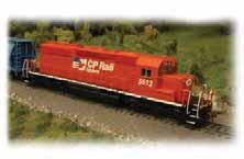 DIESEL LOCOMOTIVES SD40-2 DIESEL LOCOMOTIVE (DCC SOUND VALUE-EQUIPPED) Performs best on 18" radius curves or greater. Suggested price: $209.