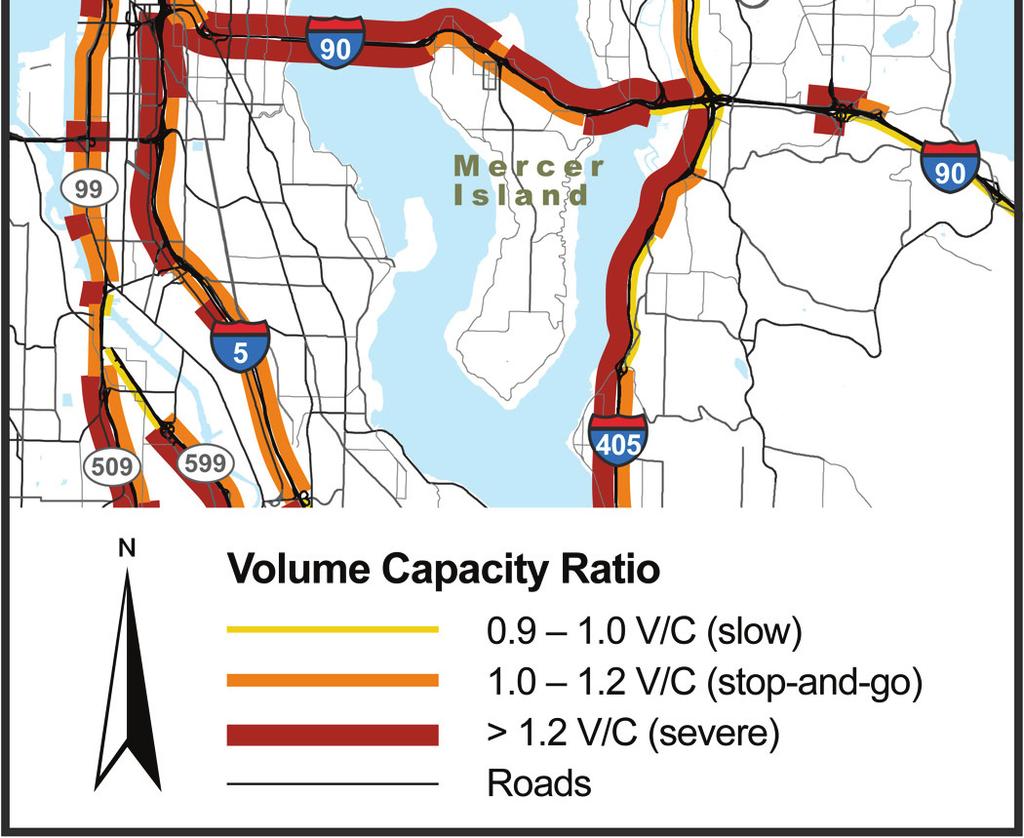 7.3 Segment E NE 40th (Redmond) to Downtown Redmond 2.7 2.0 The PSRC and Sound Transit travel demand models were used to predict traffic conditions with the East Link Project in operation.