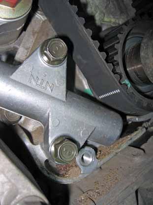 3. Ensure that the marks on each of the camshaft drive pulleys are still correctly aligned with their respective marks. 4.