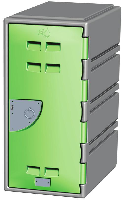 The OZ LOKA 400 880mm 375mm 580mm SPECS Product Code: OL-400 1 Door unit Stacks 2 doors high Weight: 12kg Door Height